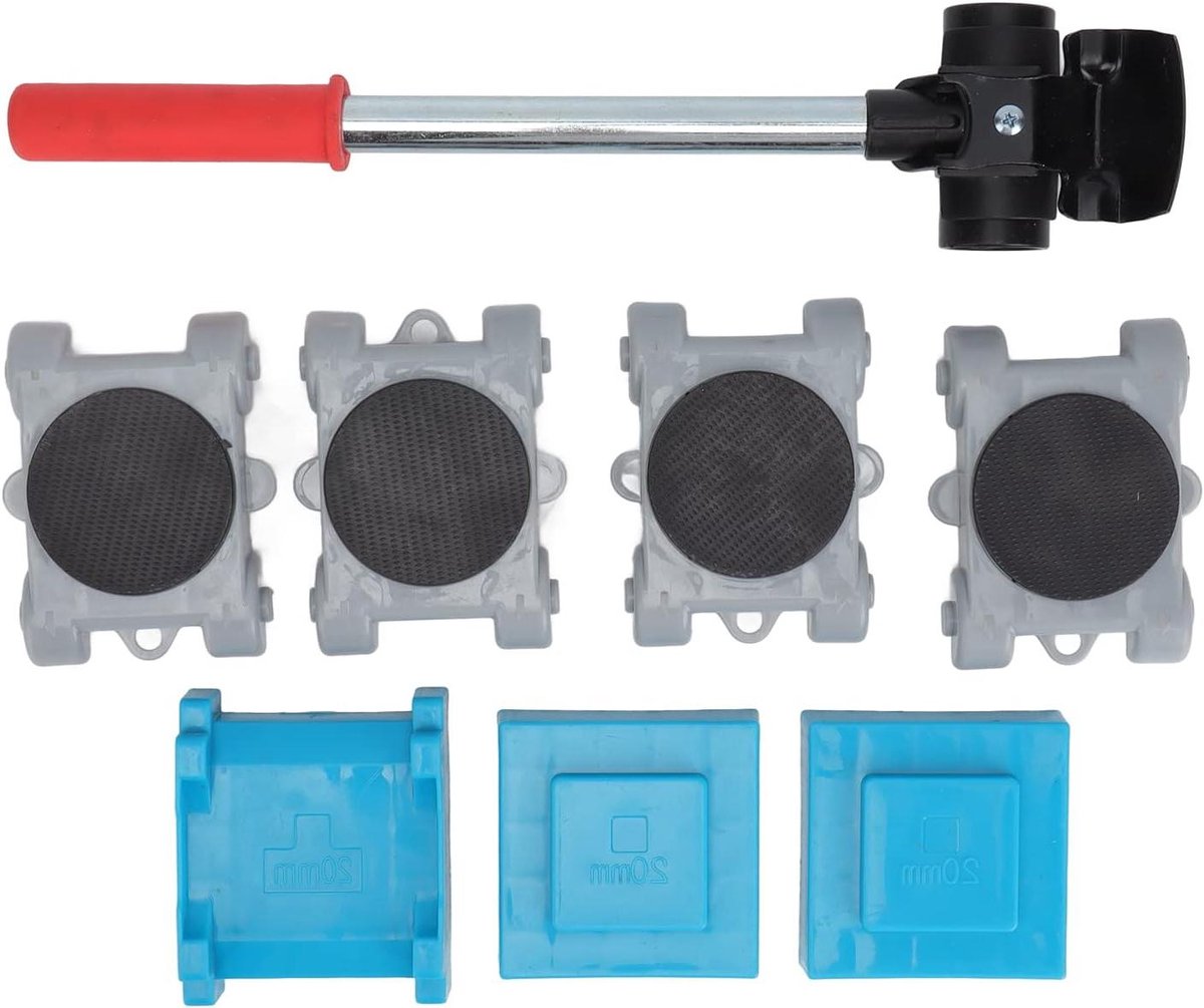 Meubelverplaatsingsgereedschap - Meubellifter rolset - Meubels Verplaatsen - Heavy-duty 8-delig - 360 graden draaibaar - Zilver