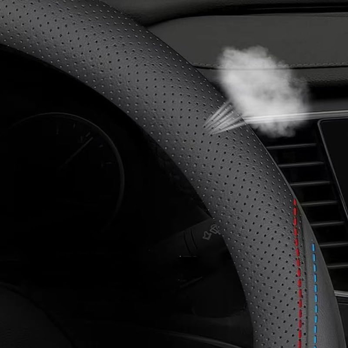 Autostuurhoes Set - Stuurhoes Wielhoes - Auto Interieur Beschermen - Sportieve Stijl - Voor Peugeot 3008/5008 GT - normal – foto 5