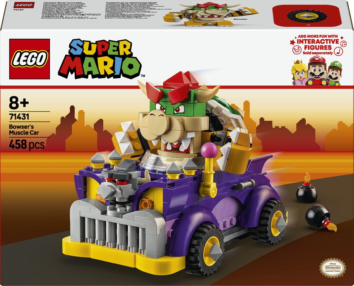 Bol.com LEGO Super Mario Uitbreidingsset: Bowsers Bolide - 71431 aanbieding