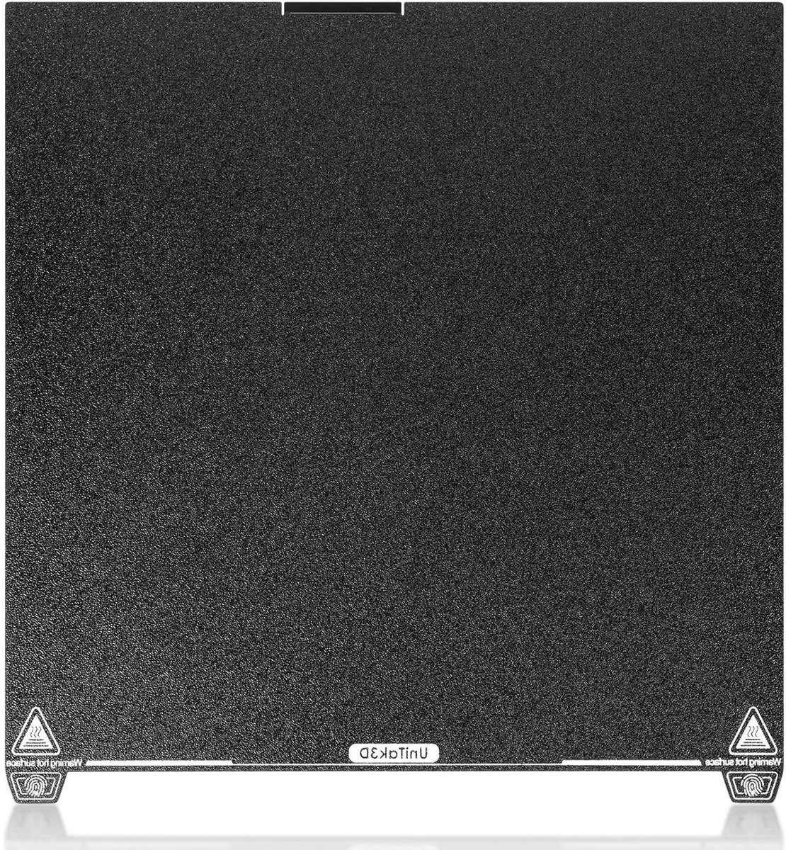 3D Printer Bouwplaat - PEI Vel - 3D Printen - Getextureerd Oppervlak - 370 x 370 mm - Zwart