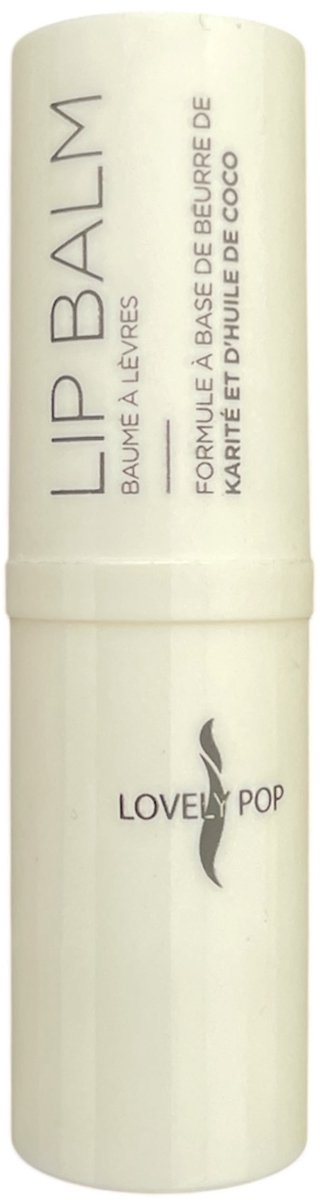 Lovely Pop Cosmetics - Lip Balm - Lipverzorging - Lippenbalsem - Hydrateert - Verzachtend effect op de lippen - Sheaboter - Kokosolie - Kokos - 3,5 Gram - 1 Stuks