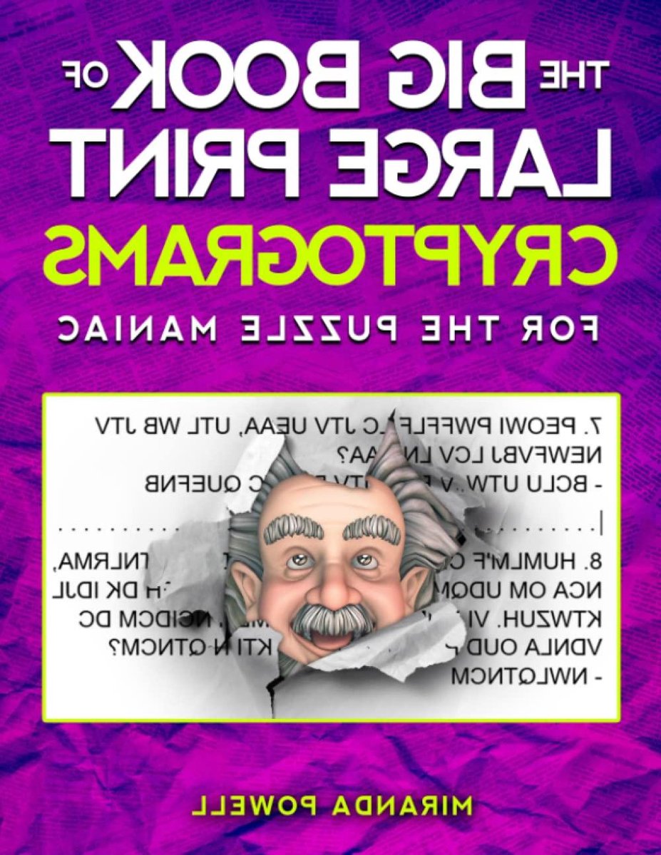 Groot Letter Cryptogrammen Boek - Puzzelboek Cryptogrammen - Hersenen Trainen - 500 Puzzels - 27.94 x 21.59 cm - Niet gespecificeerd