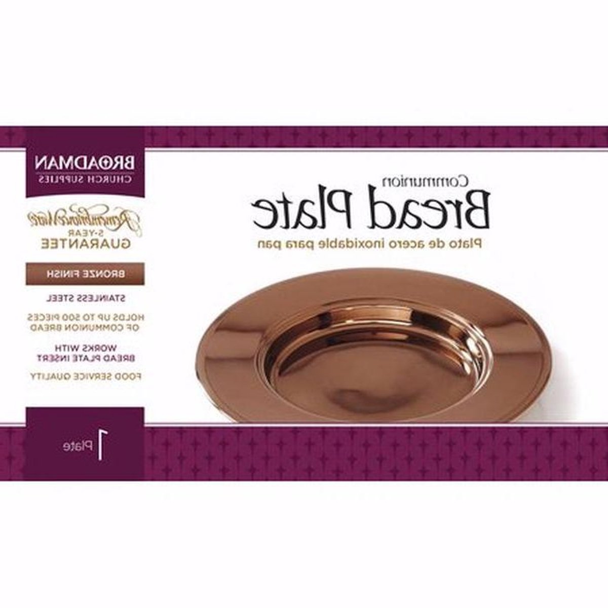 Brood Bord - Ontbijtbord Boterplank - Brood Serveren - Bronzen Afwerking - 20 cm - Brons