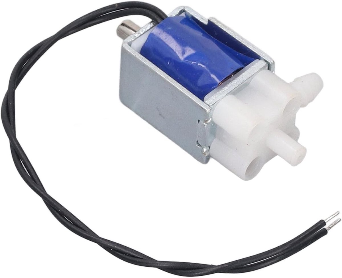Electromagnetische Uitlaatklep, 2-positie 3-weg Micro Solenoid Luchtventiel, Normaal Open, DC6V, 100mA, 0.6W, 60Ω, Voor Pneumatische Toepassingen en Automatisering