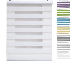 Jaloezieën - Raambekleding Gordijnen - Zonwering en privacy - Warmte isolerend - 40 x 260 cm - Wit