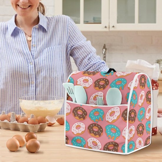 Mixerhoes Keukenmachine - Stofkap Mixer - Keuken Organisatie - Wasbaar Canvas Polyester - 43.5 x 27.5 x 37.5 cm — afbeelding 2