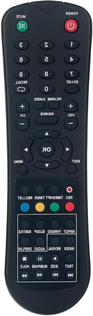 Afstandsbediening - Remote Control - TV Bediening - Geen Installatie Nodig - 10 Meter - Zwart