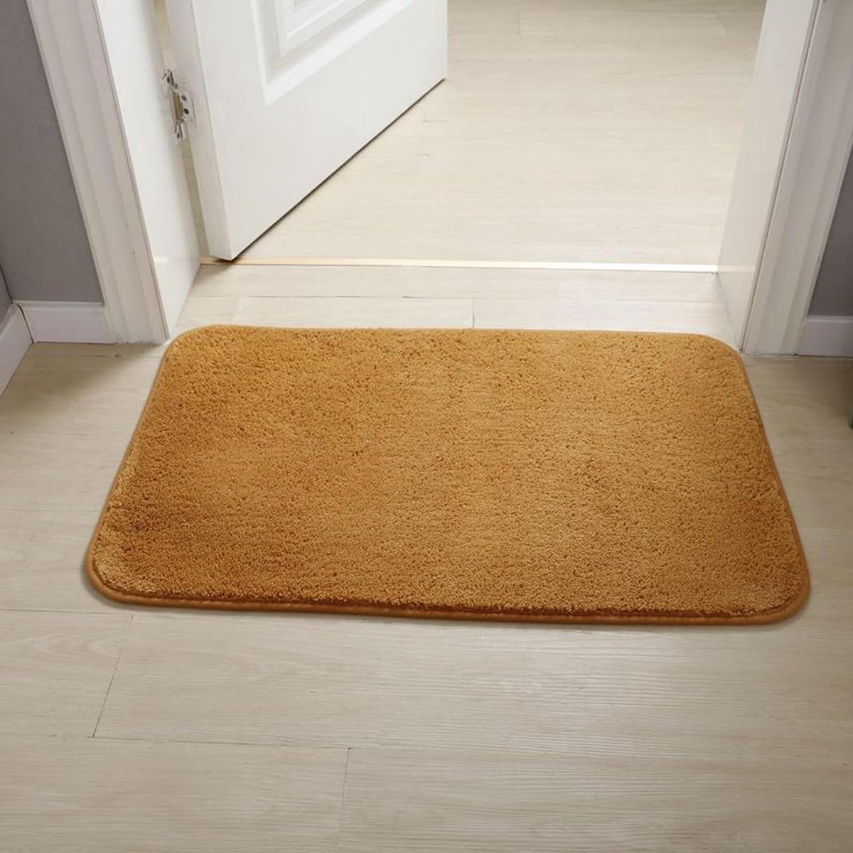 Badkamermatten - Douche tapijt vloermat - Voeten drogen - Antislip en absorberend - 160 x 231 cm - Bruin