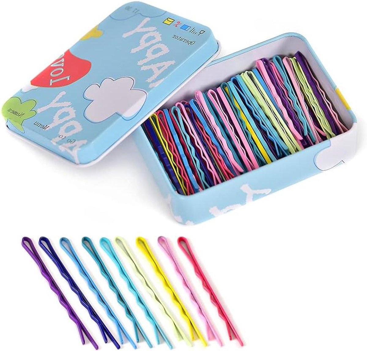 Haarspelden Set - Bobby Pins - Haar Styling - Kleurrijk en Stevig - 5.5 cm - Multicolor