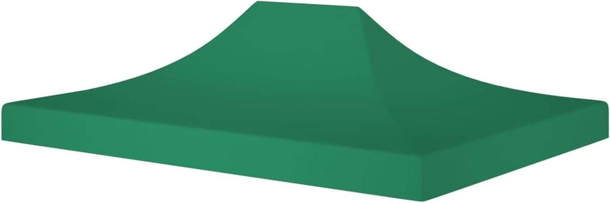 Partytent Dak - Tentdak Vervanging - Feestjes Buiten - Water- en UV-bestendig - 45 x 3 m - Groen