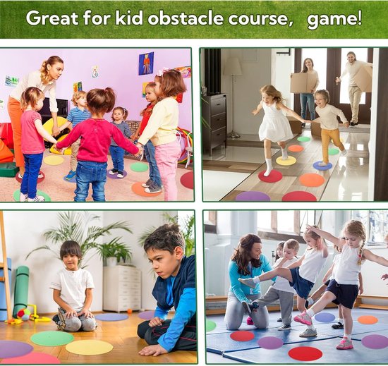 Spot Markers - Vloer Cirkels Kegels - Agility Training - Antislip Rubber - 9 Inch Diameter - Meerdere Kleuren — afbeelding 5