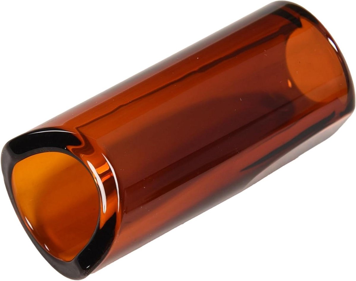Gitaar Slide - Slide Bar - Gitaar Spelen - Ergonomische Vorm - Maat M - Amber