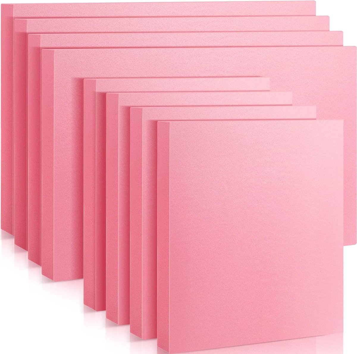 Isolatieschuim Platen - XPS Schuim Isolatie - Doe-het-zelf Projecten - Lichtgewicht Stevig Materiaal - 8 stuks - Roze