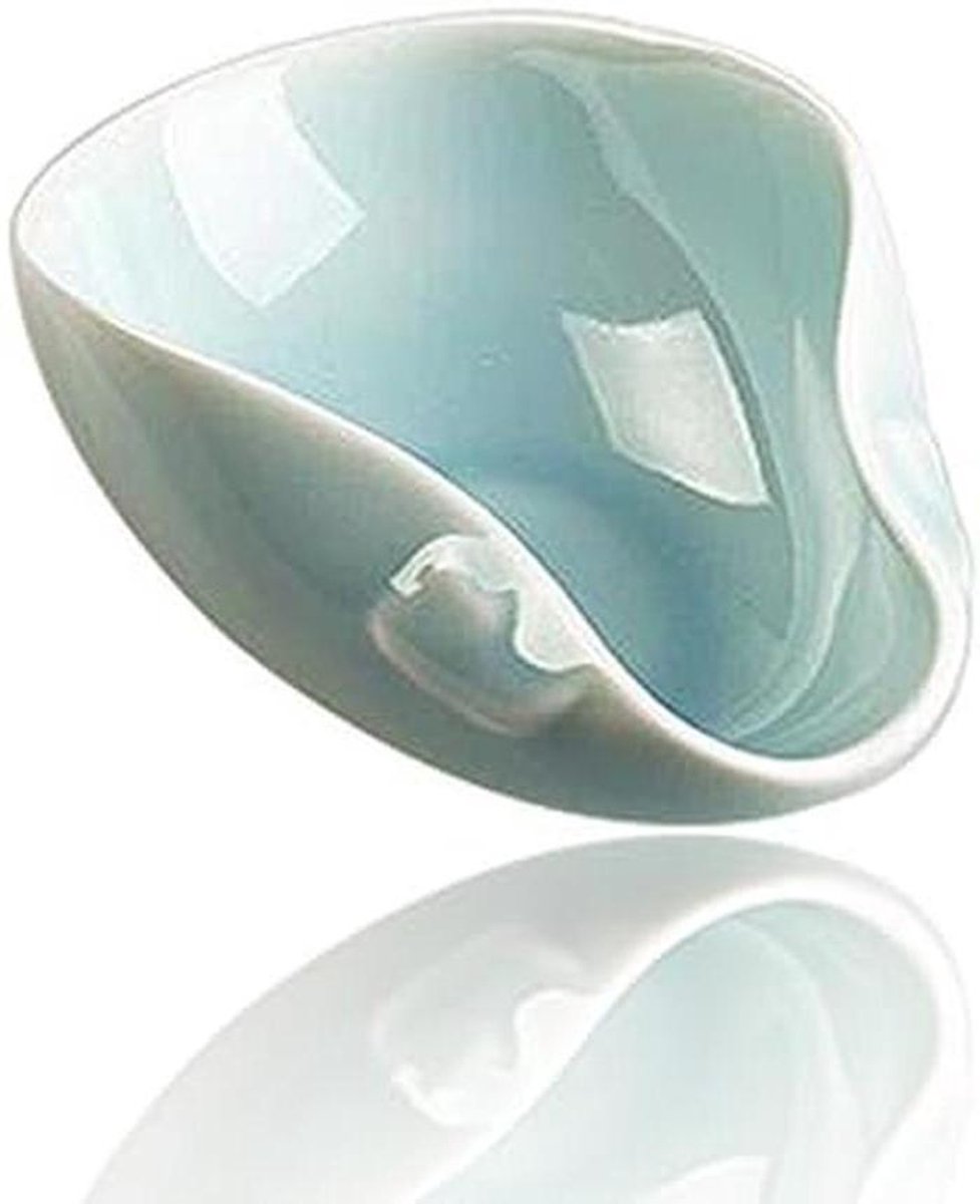 Thee Accessoire - Cha He Weeg - Thee Proeven - Porselein Di Yao - 133 cm - Groenachtig Blauw