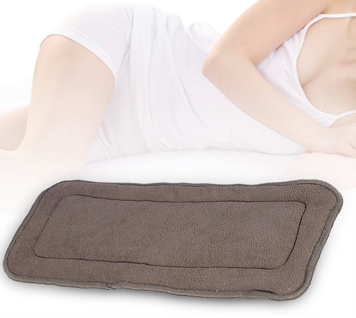 SPHProducts - Wasbare Bamboe Houtskool Luierinlegger - Super Absorberend - Maat M - Geschikt voor Volwassenen - 5 Laags - Comfortabel en Veilig