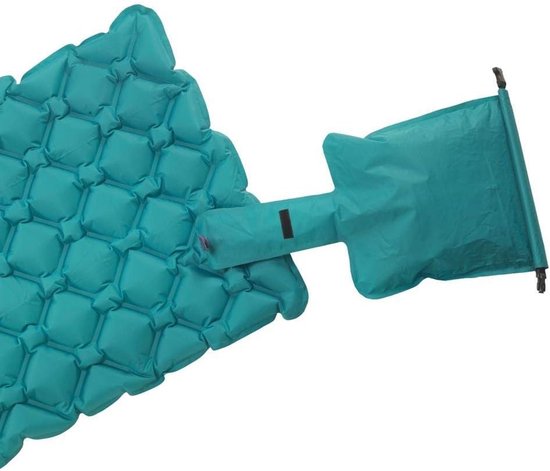 Camping Matras met Transporttas - Opvouwbaar Matras - Vouwmatras - Camping Matje - Slaapmat - Logeer Matras - Luchtmatras - Kampeer Matras - Camping Bedje - 186 x 57 x 4 cm - Blauw - van Imperatoris van Camping — afbeelding 2
