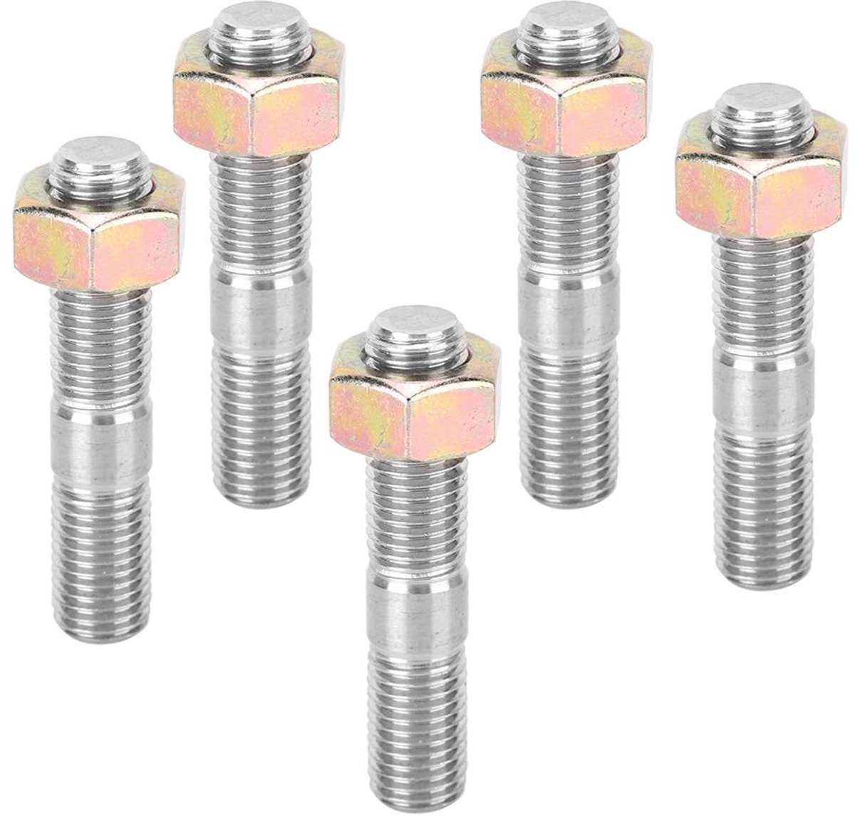 VT Goods - Roestvrijstalen Turbo Studs - Uitlaat Vervanging - 5 Stuks - M10x1.25 50mm - Slijtvast en Corrosiebestendig