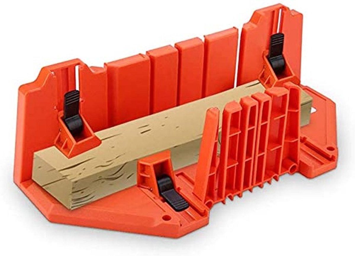 Store_7 - Verstekbakgereedschap - Handzaag 14 Inch - Hout en kunststof zagen - Oranje - Verstekbakzaag - Voor hobby en klusser