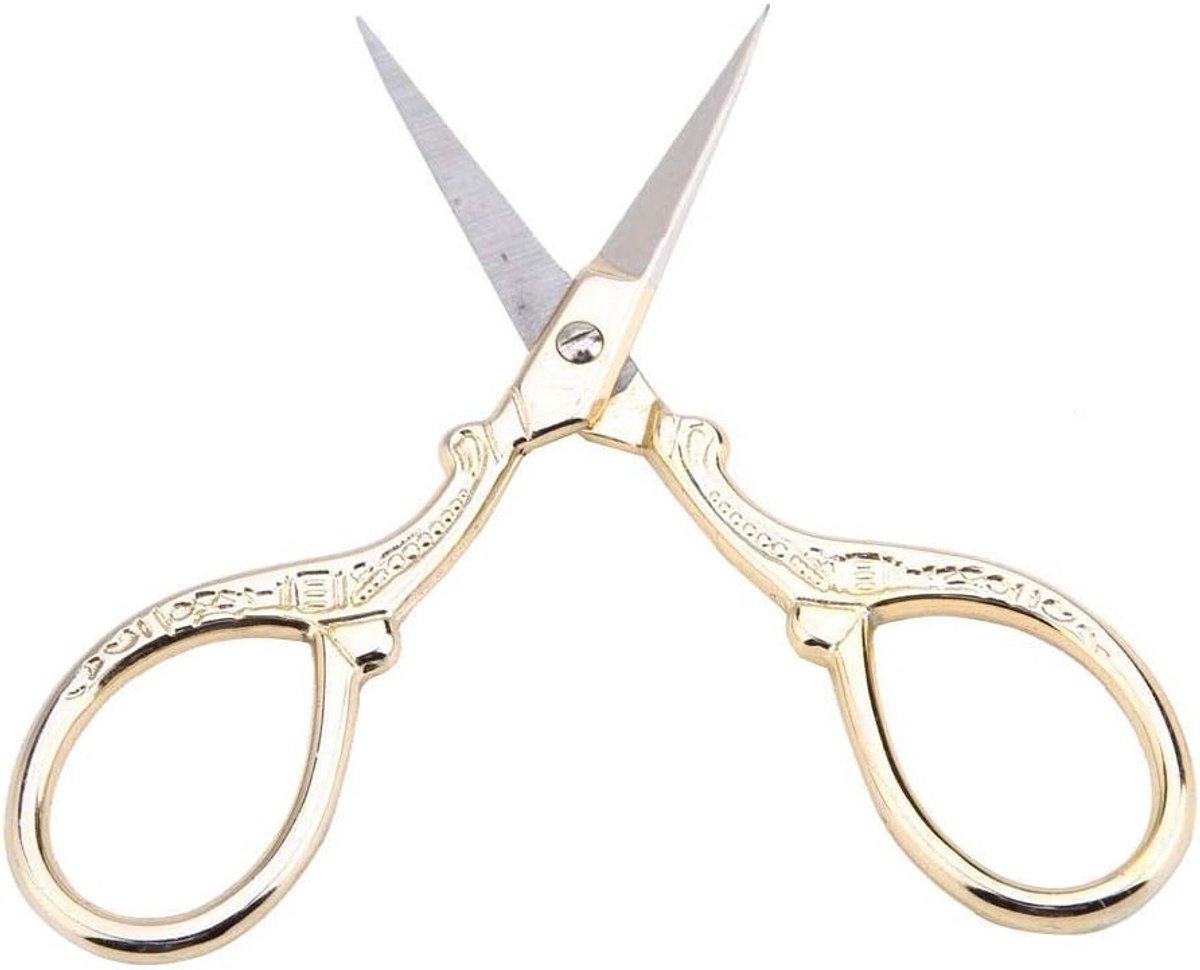 Antieke Borduur Scharen voor DIY en Kledingmaken - Perfecte Gereedschappen voor Thuis en Kantoor