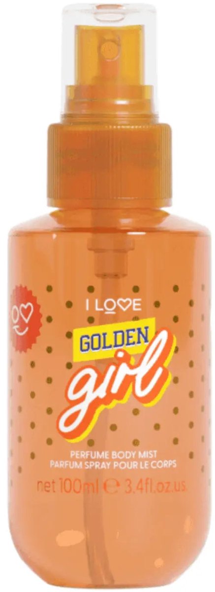 I LOVE Golden Girl Perfumed Body Mist – Body Spray – 100 ml