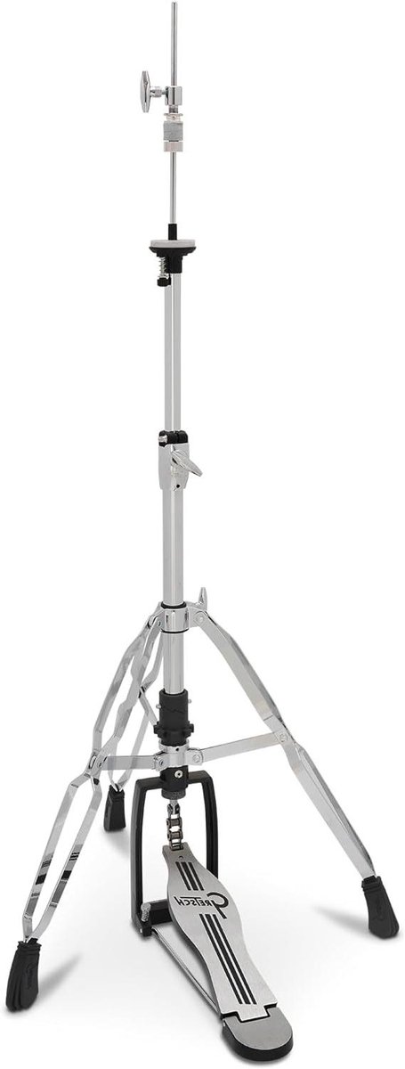 Hi-Hat Statief - Drum Statief - Drummen - Dubbel brace ontwerp - 3 mm - Chroom