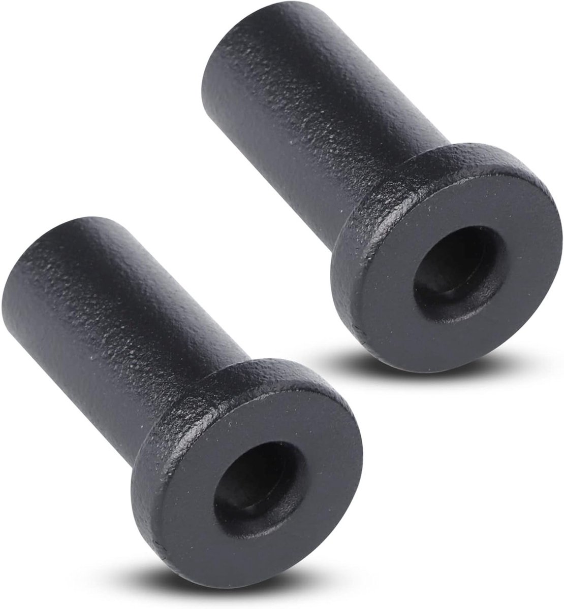 Set van 2 Mat Zwarte Spacers voor Schuifdeuren, Vervangende Bevestigingsmaterialen voor Wandrail en Deuren