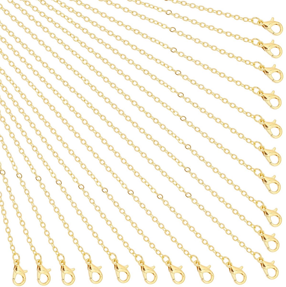 Vt products - Kabel Ketting - Twisted Link Chain - Bulk - Goud Zilver - Sieraden maken - Creatief - 5,7 x 5,2 x 1,7 cm - Geschikt voor DIY-projecten
