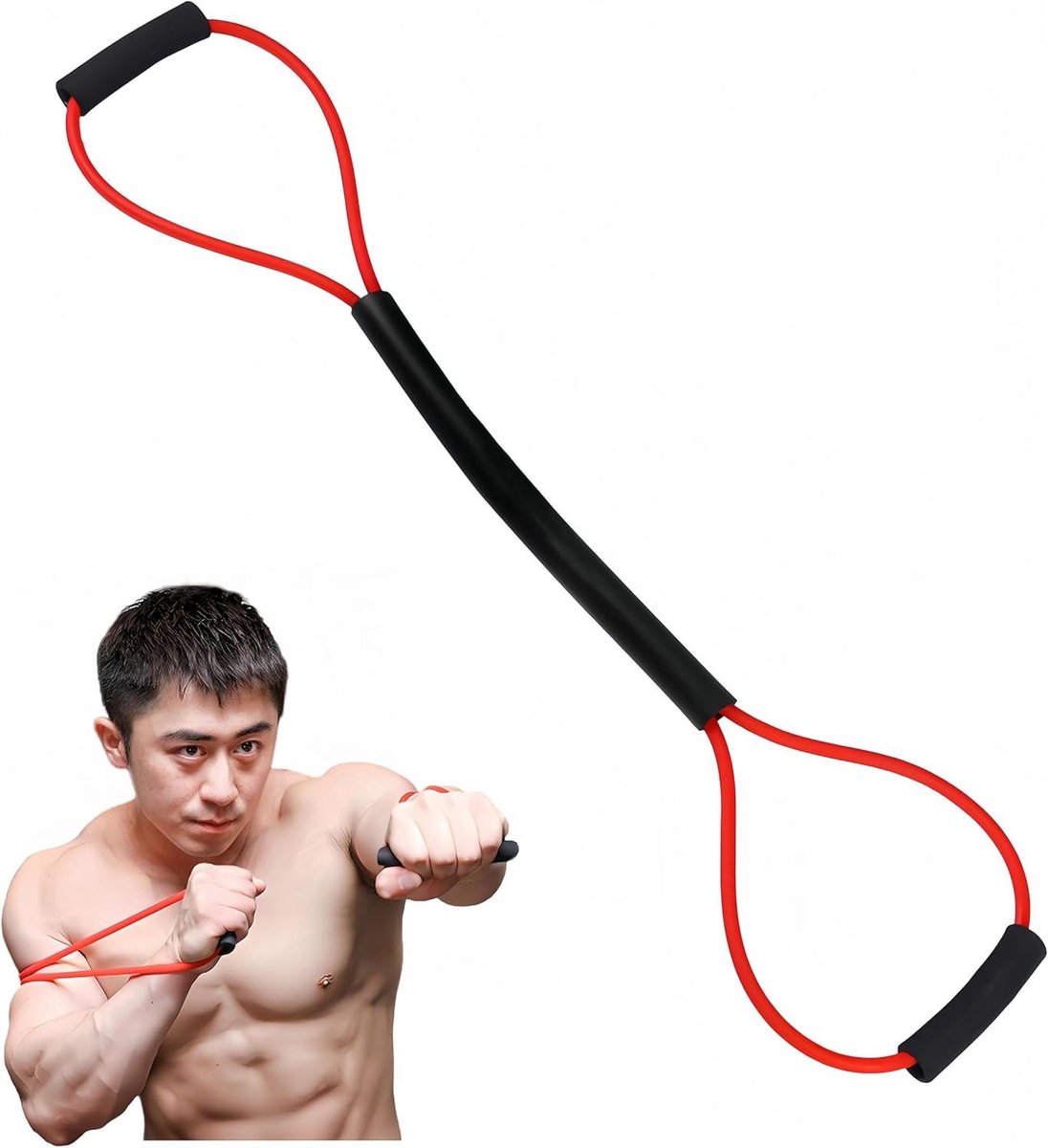 Boks Weerstandsbanden - Krachtbanden Vechtsport - Training Verbeteren - Trekbreukbestendig - 30.61 x 22.2 x 5.69 cm - Rood — cadeau in Sport & Outdoor - foto 8