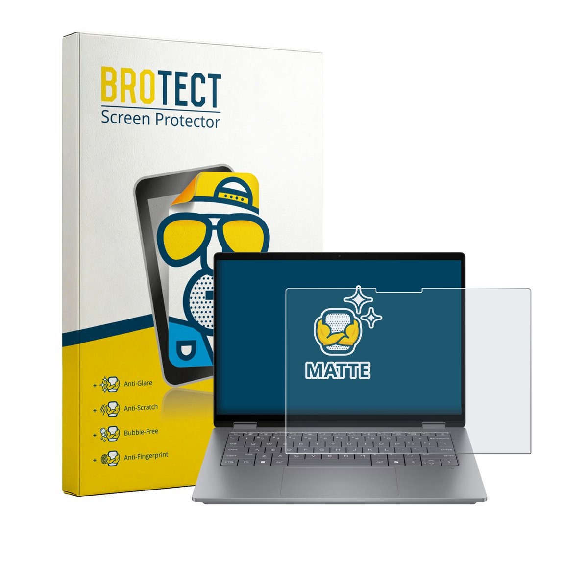 BROTECT - Screenprotector voor HP OmniBook X Flip 14 - Folie Beschermfolie matte