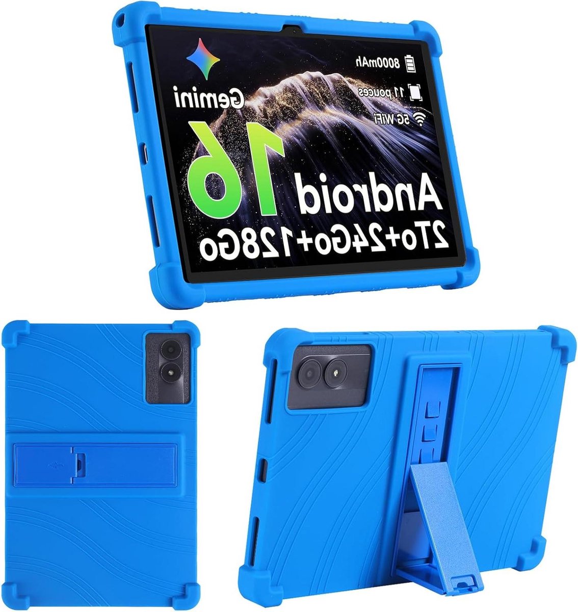 Tablethoes - Beschermhoes - Tablet Gebruik - Verstelbare standaard - 11 inch - Blauw