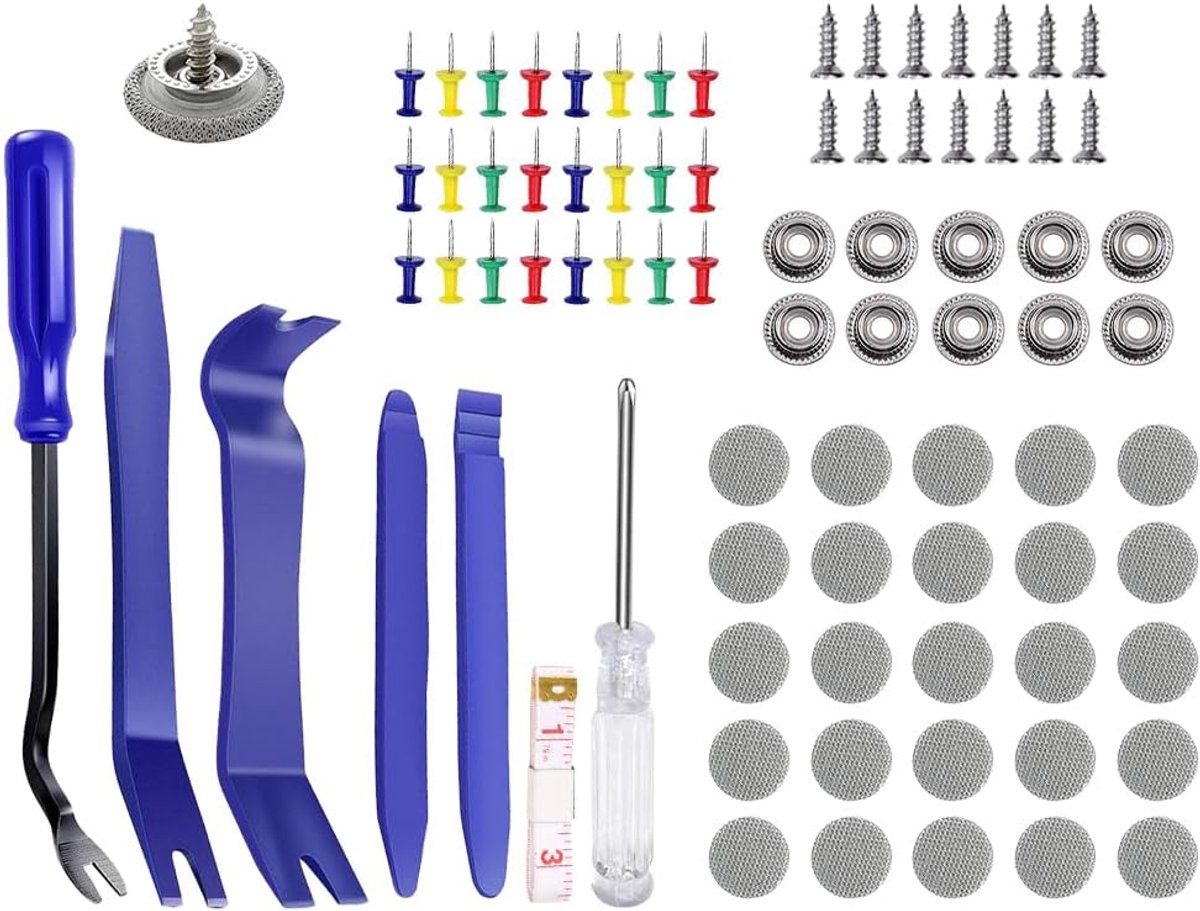 140 Pcs Car Roof Repair Screws - Rivets - Sky Repair Kit - Knobs - Buckle Kit voor Auto