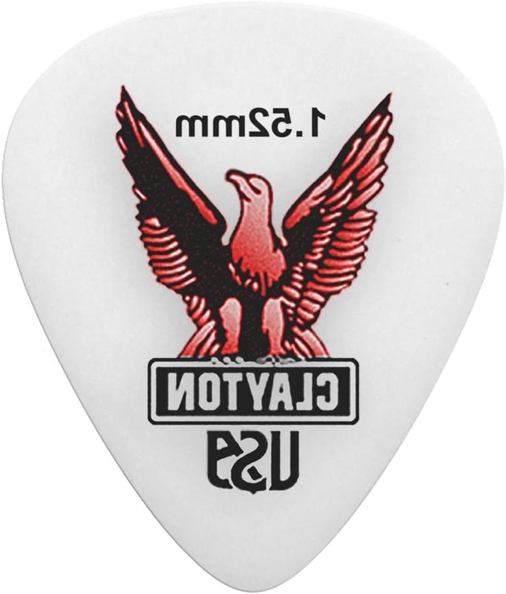 Gitaar Plectrums - Plectrums Set - Power Akkoorden - Mat Antislip Oppervlak - 12 Stuks - Wit