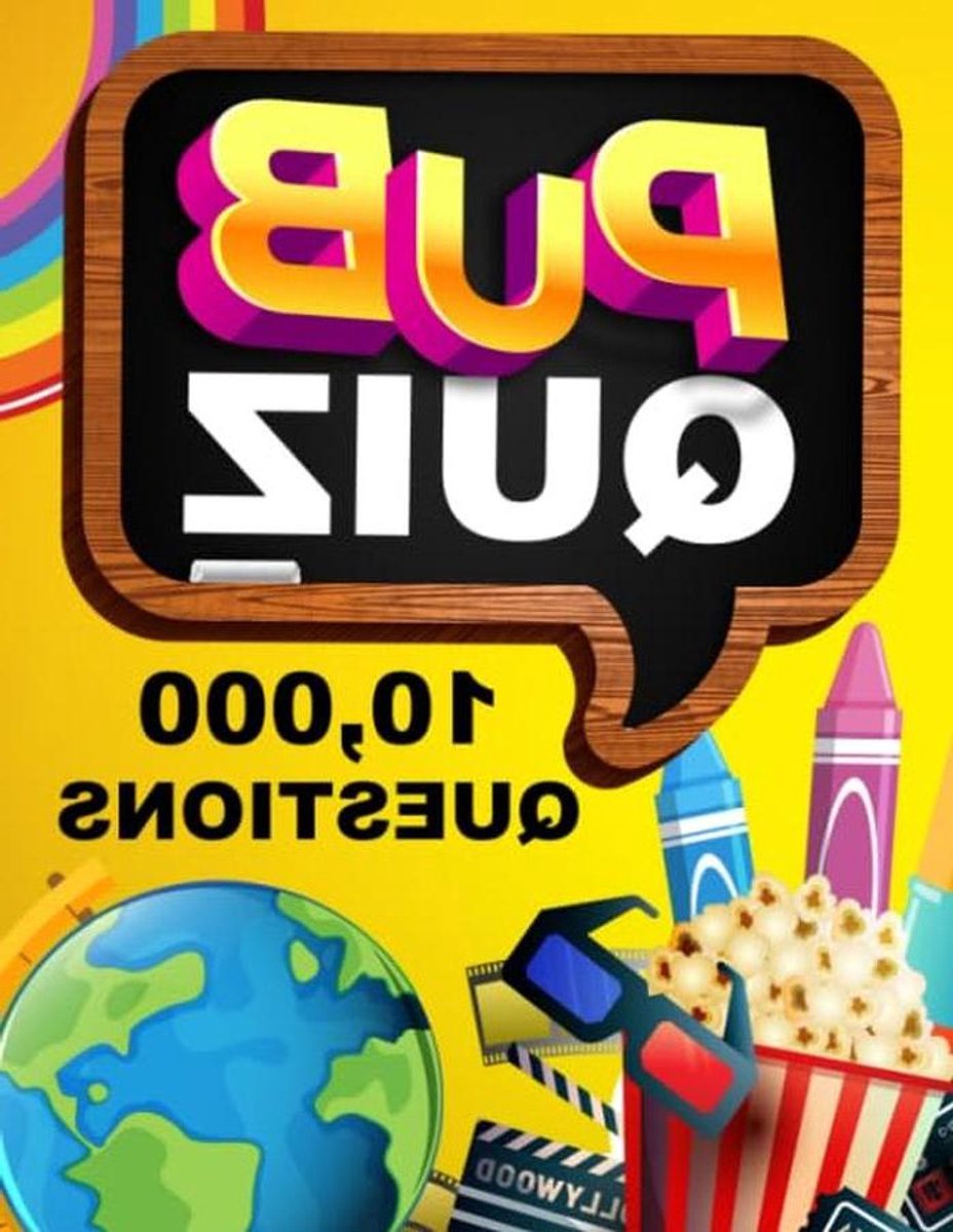 Pub Quiz Boek - Vragen en Antwoorden - Kennis Testen - 10.000 Vragen - 503 Pagina's - Niet gespecificeerd