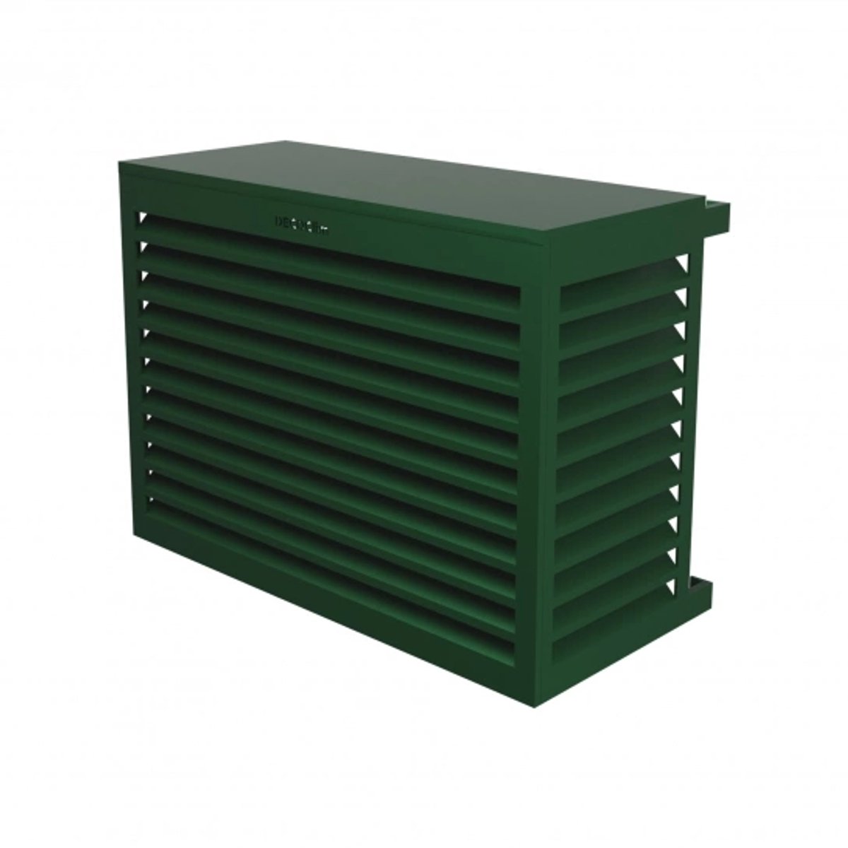 DECOCLIM - Airco omkasting cover buitenunit (H68 x W90 x D45-60) - ombouw - Aluminium - Mos groen (RAL6005) - Small