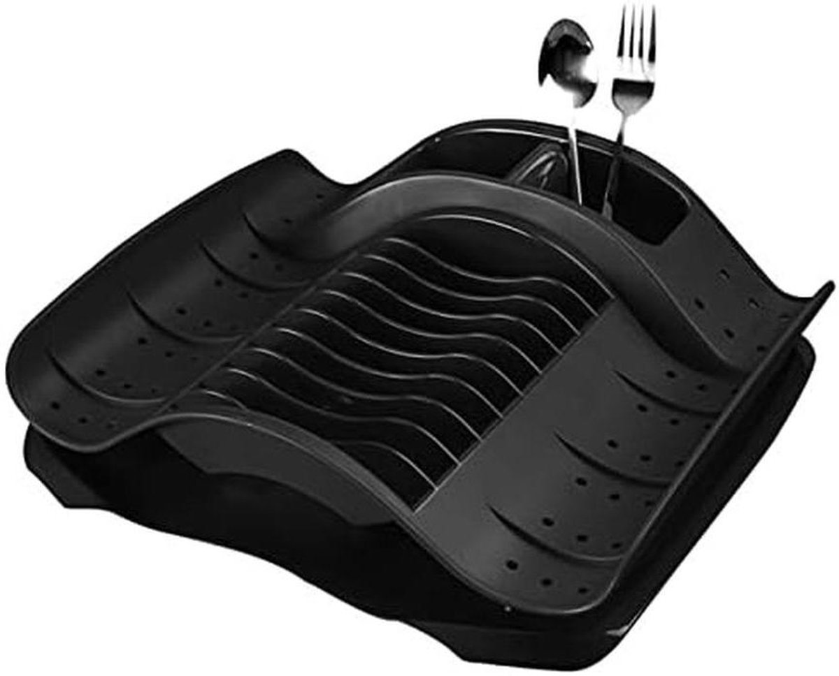Afwasrek Enkel - Drogen Rek - Keuken Organiseren - Met Drip Plate - Niet Gespecificeerd - Zwart