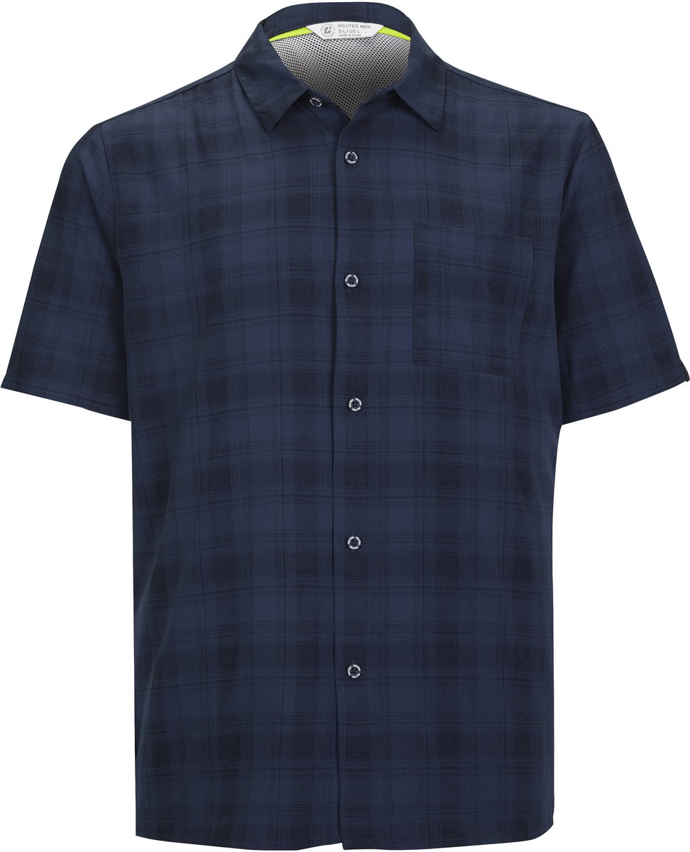 Killtec KOS 98 Men Woven Shirt Outdoorblouse Heren Dark Blauw