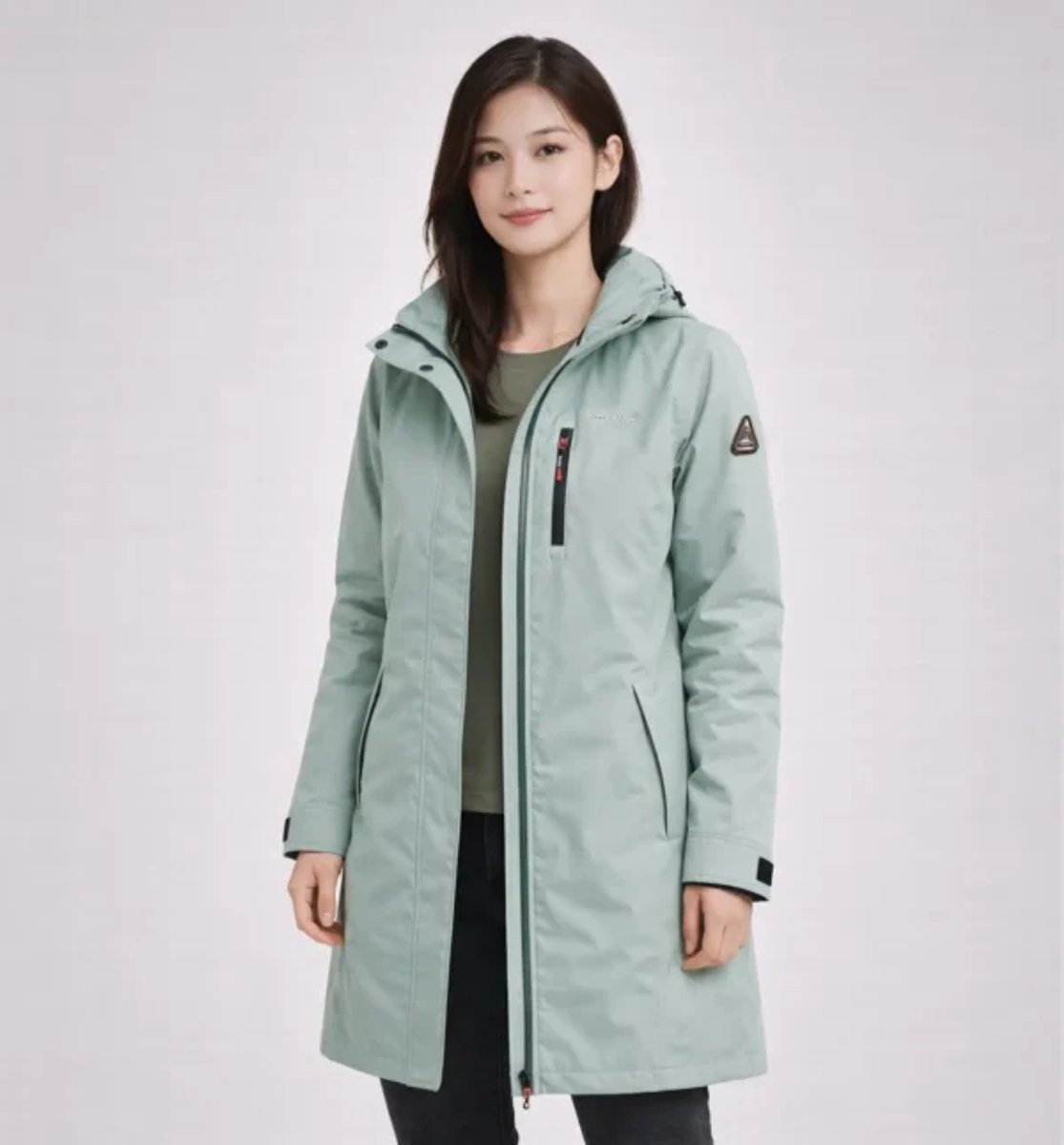 Lizzard Sports Dames Outdoor Parka met Capuchon – Mint – Maat L – Dames Parka Outdoorjas - Waterafstotend