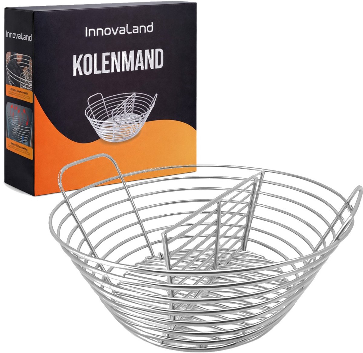 Innovaland - Kolenmand - Kamado Accesoires - Brikettenhouder - BBQ