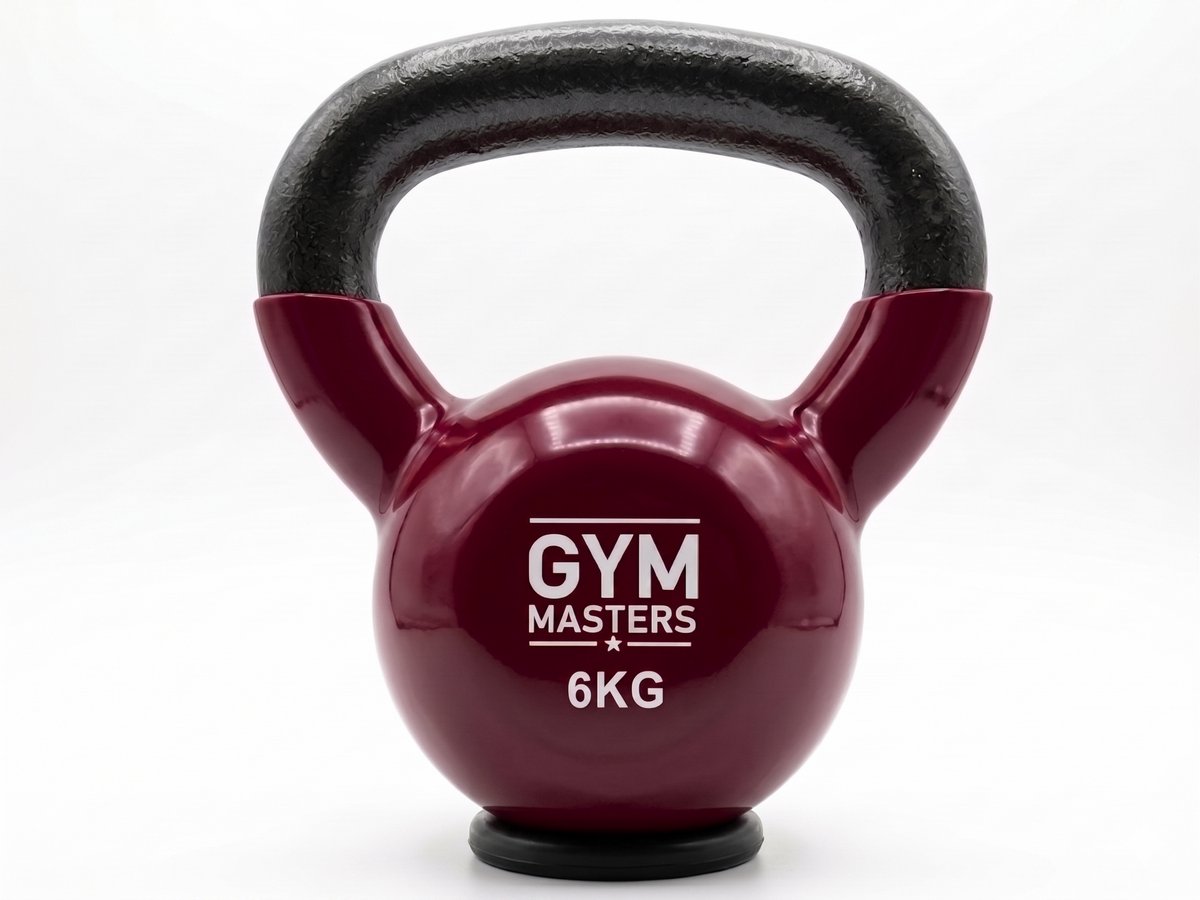 Gym Masters Kettlebell Set 2-4-6 kg – Vinyl Fitness Gewichten – Rubberen Bodem – Optimale Vloerbescherming & Veilig Trainen – Ideaal voor Beginners – foto 2