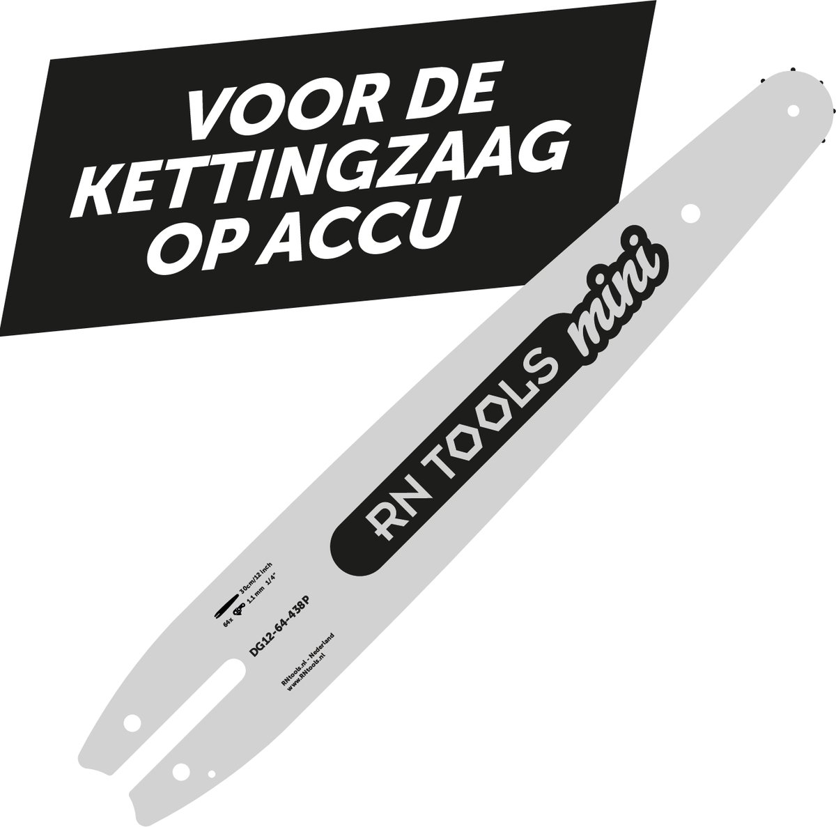 RNtools Kettingzaagblad 30 cm 1/4 1.1 mm Mini - o.a. Stihl
