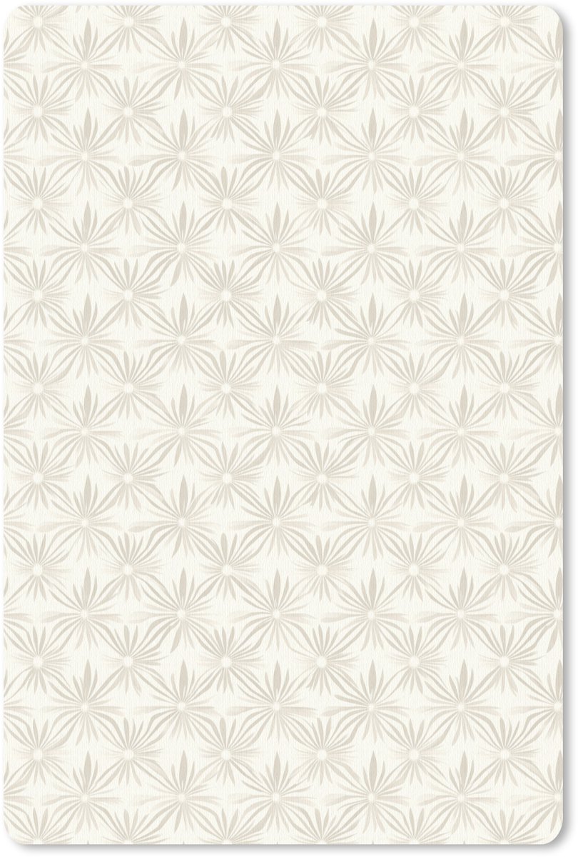Muismat 13x20 cm - Mousepad Patroon - Bloemen - Beige - Muismatten