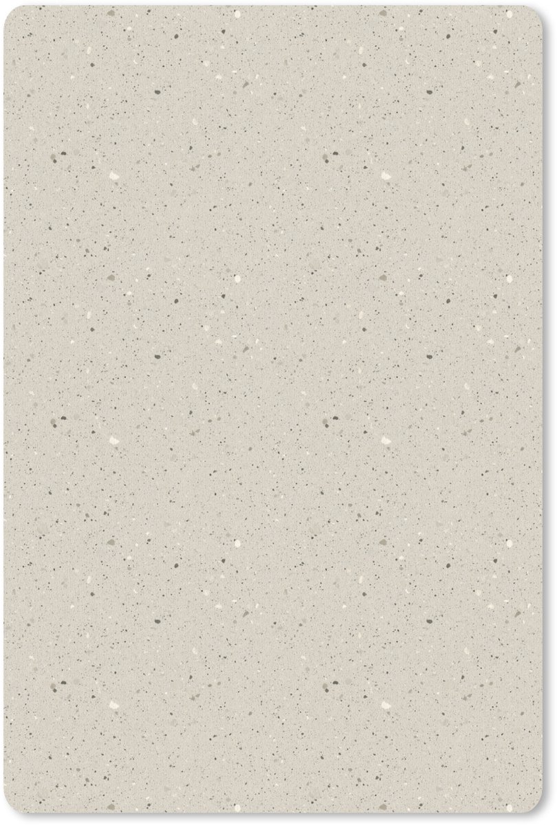 Muismat 13x20 cm - Mousepad Lichtbeige - Terrazzo - Grijs - Muismatten