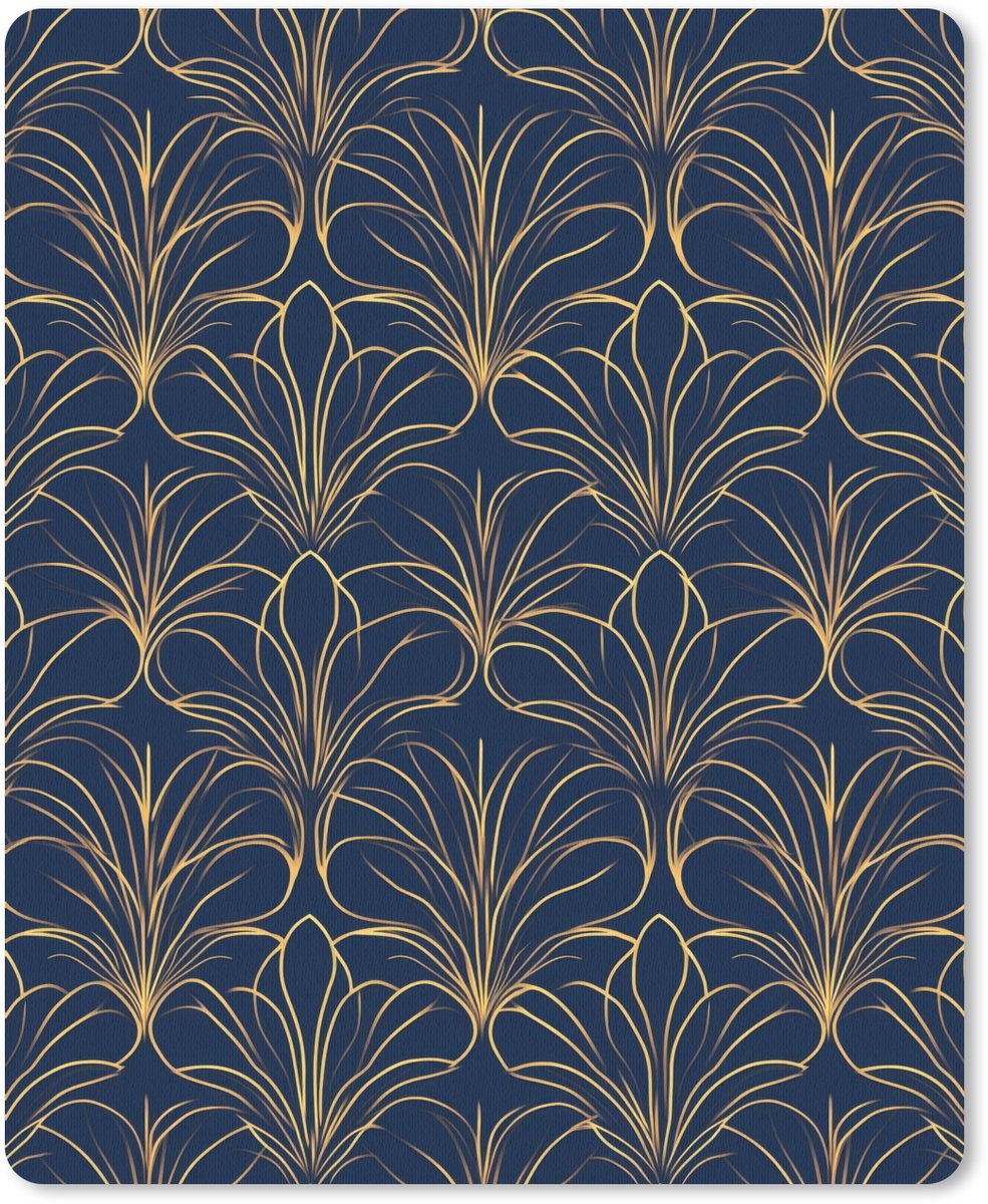 Muismat 12x16 cm - Mousepad Deco - Waaier - Blauw - Muismatten