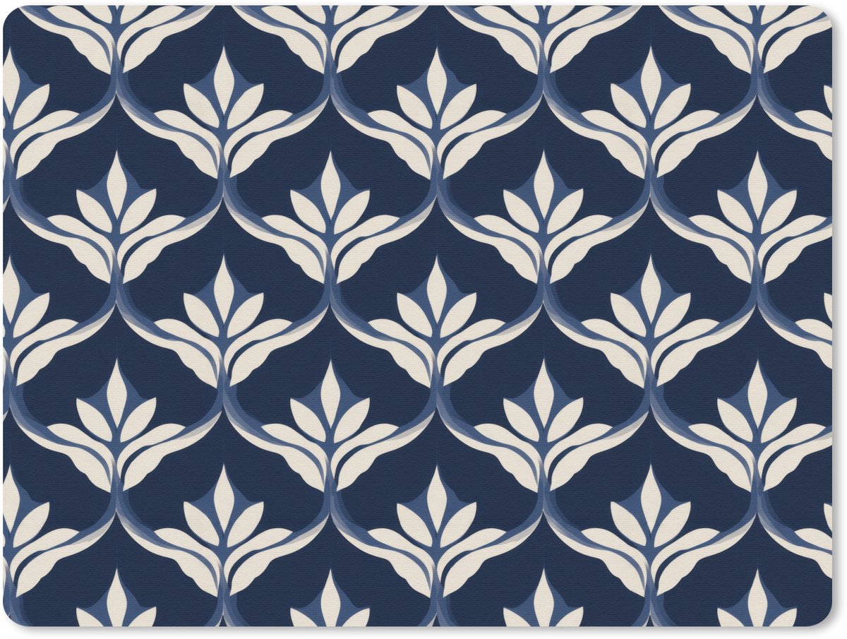 Muismat 12x10 cm - Mousepad Modern - Ontwerp - Blauw - Muismatten