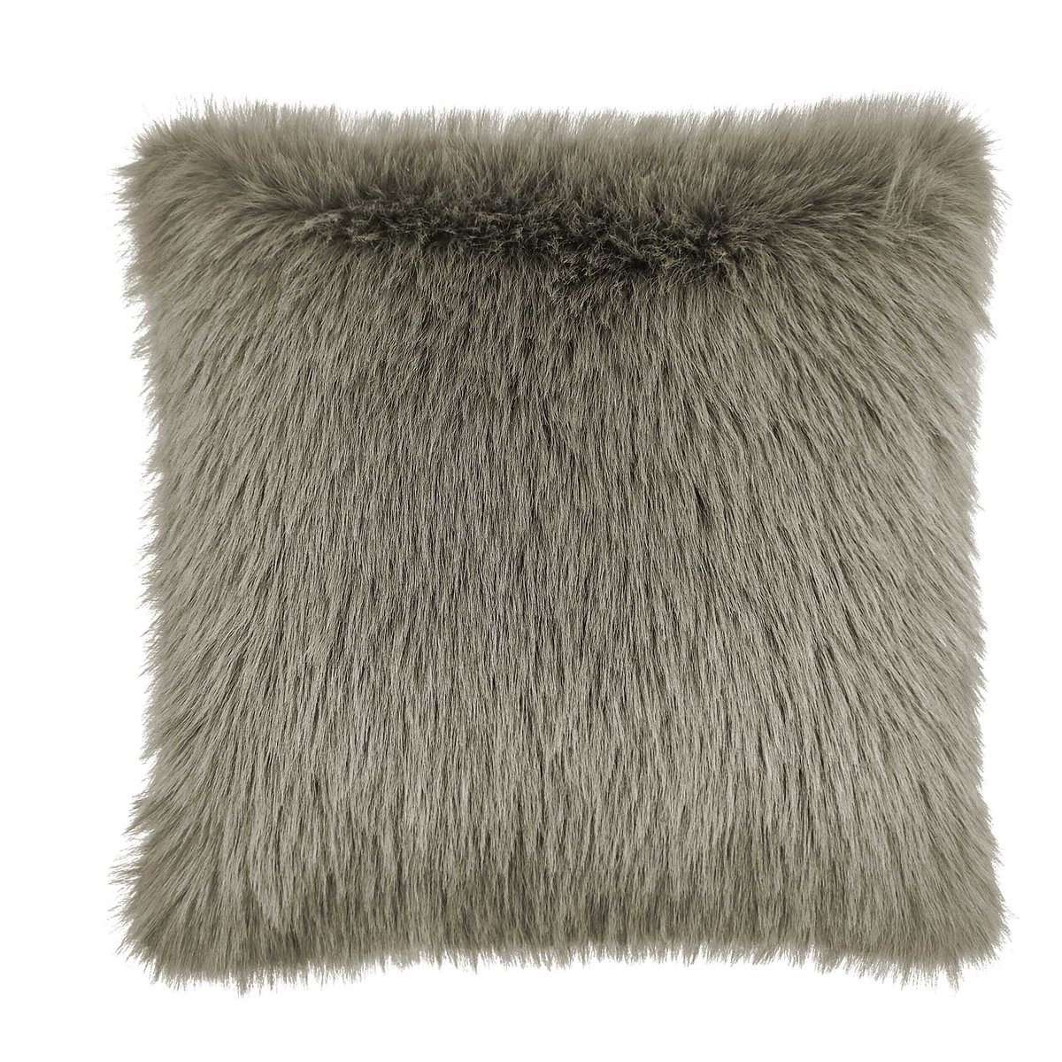Heckettlane Perle Sierkussen - 48x48cm - Fake Fur - Real Taupe