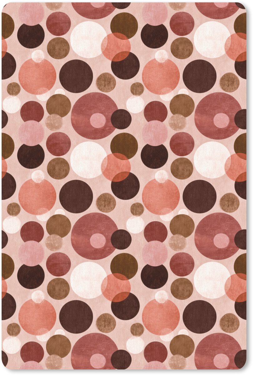 Muismat 13x20 cm - Mousepad Cirkels - Modern - Kleurrijk - Muismatten