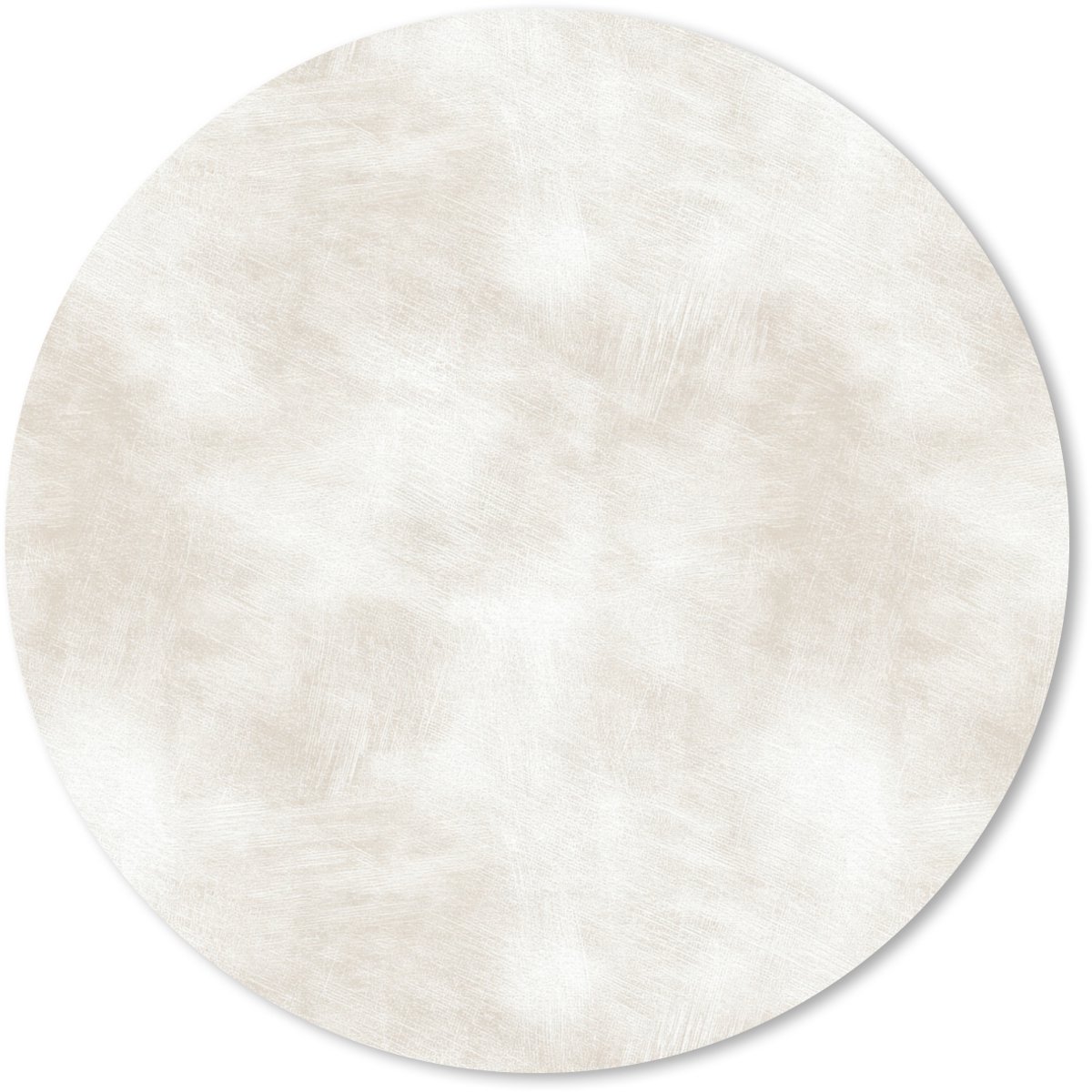 Muismat rond 40x40 cm - Mousepad Subtiel - Structuur - Beige - Ronde muismatten