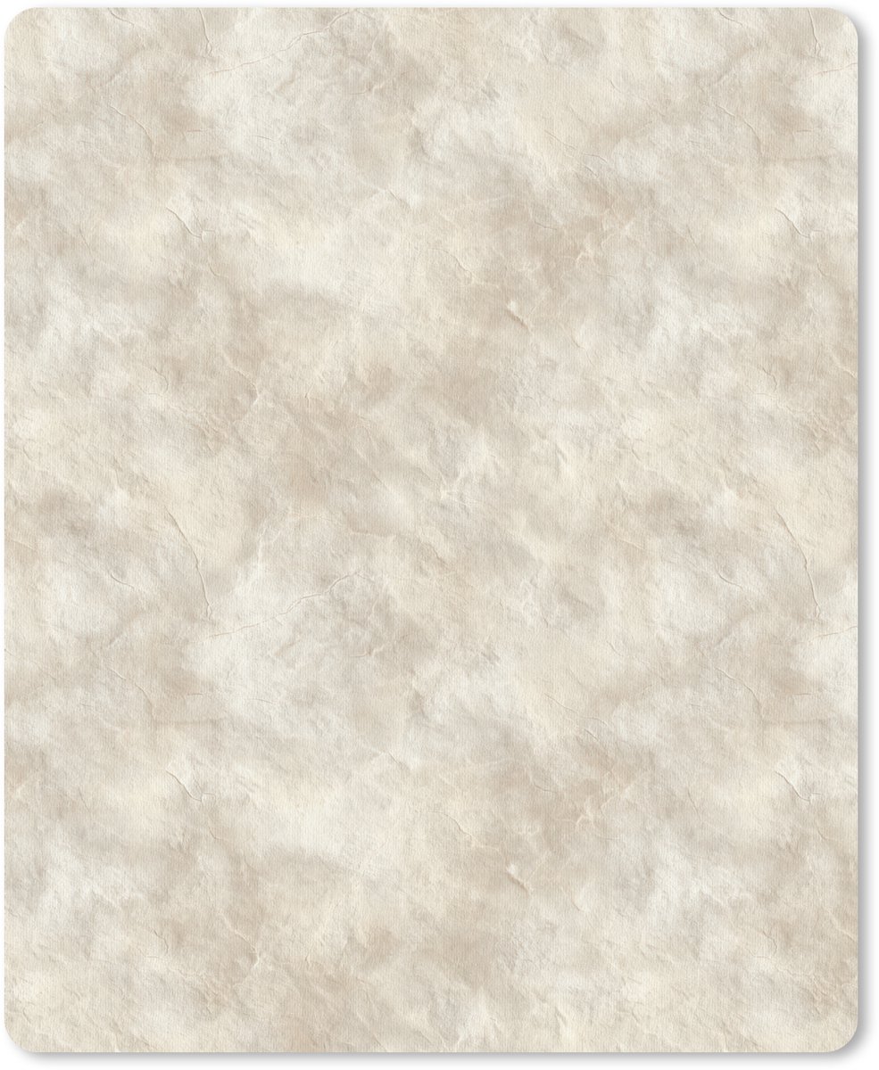 Muismat 12x16 cm - Mousepad Beige - Reliëfstructuur - Natuursteen - Muismatten