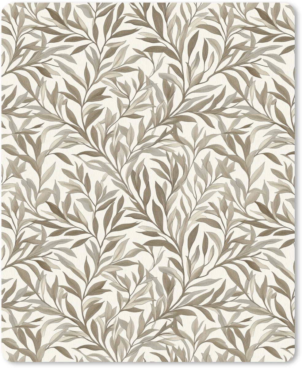 Muismat 12x16 cm - Mousepad Takken - Botanisch - Taupe - Muismatten