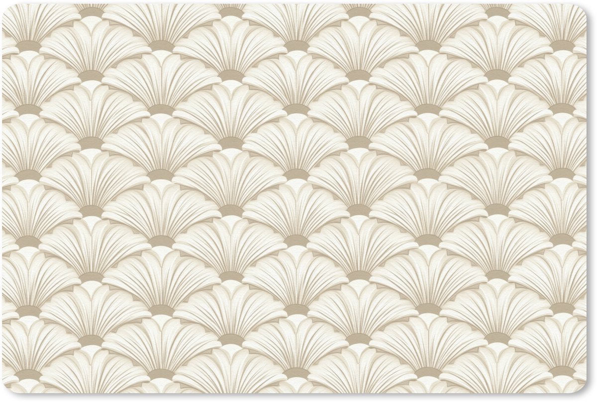 Muismat 13x8 cm - Mousepad Klassiek - Art - Beige - Muismatten